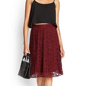 Forever 21 Accordion Pleated Skirt